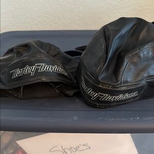 Harley-Davidson Black Leather Headwear